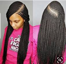 Braids are a common hairstyle in the african community. Large Cornrow Braided Wig Cornrow Braid Lace Wig Cornrow Wigs Full Lace Braided Wig Ghana Weaving Braided Wig Cornrows In 2020 African Braids Styles African Hair Braiding Styles African Hairstyles