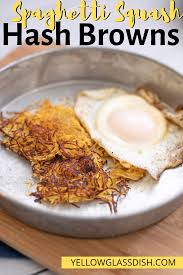 Spaghetti Squash Hash Browns Low Carb Keto Breakfast Spaghetti Squash Low Carb Breakfast Recipes Hashbrown Recipes