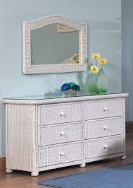 Wicker 6 Drawer Dresser Elana Wicker Paradise Wicker Bedroom Furniture White Wicker Bedroom Furniture White Wicker Bedroom