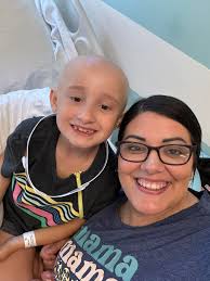 First week in 11 weeks we don't have chemo and it feels weird! I'm just  constantly taken back by how brave my girl is! To see her walk around  without a cover