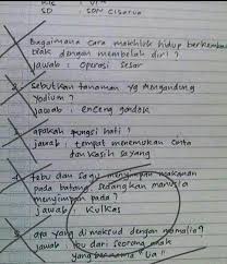 Check spelling or type a new query. Kocak 10 Jawaban Nyeleneh Siswa Di Soal Ujian Yang Bikin Guru Gemas