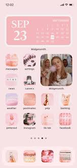 Pink Aesthetic Ios14 App Icons Instant Download Set Of 27 Iphone Apps Dreamy Pink Aesthetic App Icon Covers Custom Home Screen In 2021 Homescreen Iphone Home Screen Layout App Icon