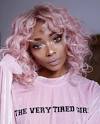 Dark Skin Pink Hair On Black Girl