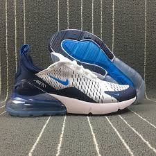 Adaptable Nike Air Max 270 Retro White Dark Blue Men S Casual Shoes Sneaker Ah8050 144 Trending Shoes Mens Shoes Casual Sneakers Casual Shoes