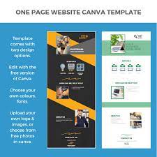 Zero business infographic powerpoint presentation template is the perfect for any kind of business plan. One Page Website Canva Template Creative Desk