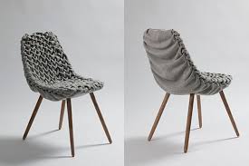 Austrian Hans Sapperlot Turns Traditional Loden Fabric Into Cool Knit Furniture Designs Furniture Furniture Design Chair
