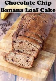 Chocolate Chip Banana Loaf Cake Banana Chocolate Chip Loaf Cake Baking Recipes