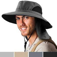 Sun Cube Boonie Hat With Neck Cover Flap Wide Brim Outdoor Fishing Hiking Ebay