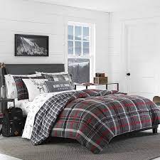 Although you can also add little splashes of bright colors like red, yellow or even orange. Amazon Com Eddie Bauer Home Willow Collection Bedding Set Soft And Cozy Reversible Plaid Comforter Queen Full Dark Grey Home Kitchen
