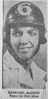 Racing at Portland Speedway in 1945