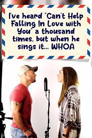I Ve Heard Can T Help Falling In Love With You A Thousand Times But When He Sings It Whoa In 2020 Cant Help Falling In Love Falling In Love Songs Singing Videos
