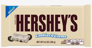 Hershey kiss cookie recipe hershey cookies köstliche desserts delicious desserts dessert recipes chocolate chip cookies macarons chocolate cookies and cream smores bars: Hersheys Cookies Cream Giant Bar Hershey Chocolate Bar Cookies And Cream Transparent Png 1280x1280 Free Download On Nicepng