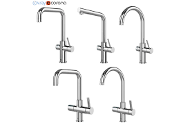 Grohe offers a wide selection of kitchen faucets. 3d Kitchen Faucets Grohe Blue Set 66 Cgtrader