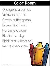 Poetry Folders Rhyming Poems For Kids English Poems For Kids First Grade Poems