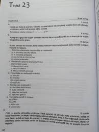 Elevii de la real, de la tehnic sau militar au susținut testarea la alegere la una dintre materiile fizică, chimie, biologie sau informatică. Careva Un Test Bac Biologie Anatomie Va Rog Plus Barem RÄƒspunsuri MulÈ›umesc Brainly Ro