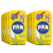 Amazon Com P A N White Corn Meal Pre Cooked Gluten Free And Kosher Flour For Arepas 1 Kilogram 35 Ounces 2 Pounds 3 3 Ounces Pack Of 8 Hallaca Grocery Gourmet Food