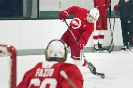 Marek zadina na lavičce třineckých ocelářů. Wings Top Pick Zadina Turning Heads At Prospect Tournament Local Sports Record Eagle Com