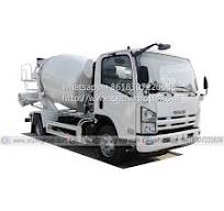 ISUZU 700P 3cbm small concrete mixer truck