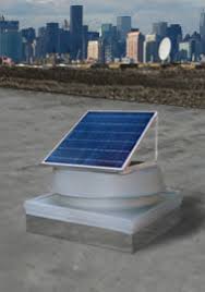 Roof Mounted Natural Light Solar Attic Fans