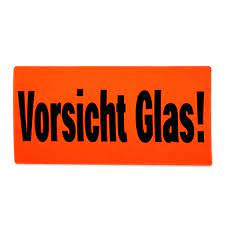 Mit hilfe unserer aufkleber vorsicht glas bestseller tabelle kannst du schnell und einfach das passenden produkt finden und musst nicht lange suchen. 1000 Etiketten Aufkleber Vorsicht Glas Leuchtrot Auf Rolle Warnetiketten 497101 Ebay
