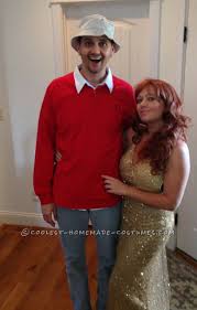 Pin By Contessa Perez On Coolest Homemade Costumes Diy Couples Costumes Couples Costumes Couple Halloween Costumes