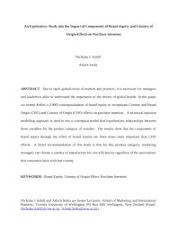 Brand equity is a measure of brand strength or brand health, and ultimately reflects the success of all marketing activities. Pdf An Exploratory Study Into The Impact Of Components Of Brand Equity And Country Of Origin Effects On Purchase Intention