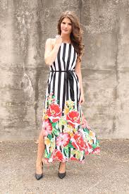Flowy Floral Striped Maxi Dress Maxidress Maxi Floralprint Stripes Dresses Dress Summerfashion Weddingguestou Maxi Dress Dresses Striped Maxi Dresses