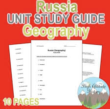 Russia Unit Study Guide Geography By High Altitude History Tpt Study Guide Study Unit Guide Words