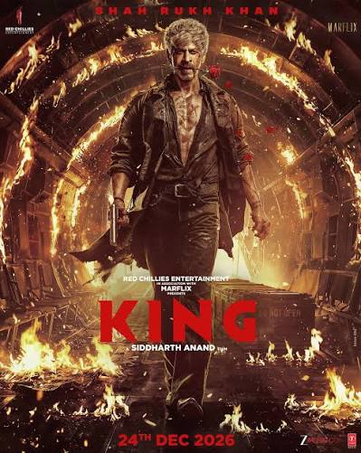 Varinder Chawla | SRK with a rose and that intense look! 🔥 The new #KING  poster comes with a look that's equal parts charm and dehshat! Can't wait  to see... | Instagram