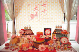 Prepare for your chinese new year celebration with decorations that feature red and gold images of dragons, blossoms, lanterns, and elegant chinese calligraphy. Kara S Party Ideas Asian Inspired 70th Birthday Party