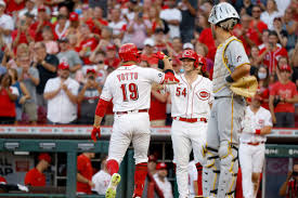 They are just 2.0 games back now in the nl east, a division the reds would be leading by a game and half if they were in. Joey Votto Eugenio Suarez Hit 3 Run Homers To Power Reds Past Pirates Red Reporter