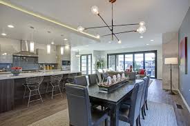 Islands obviously provide great prep space, as they often include a sink, dishwasher and trash disposal. Sleek Modern Kitchen Design With A Long Center Island Stock Image Image Of Appliances Built 121713645