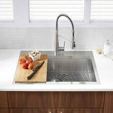Our kitchen sinks come in a wide range of styles and sizes. Kohler Pro Inspired Kitchen Sink Kit