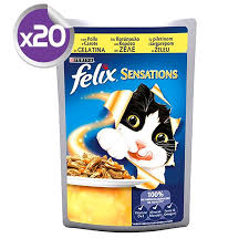Felix Sensations Tavuklu Ve Havuclu Yas Kedi Mamasi 100 Gr X 20