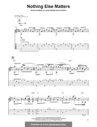 Nothing else matters fingerstyle tabs. Nothing Else Matters Metallica Von J Hetfield L Ulrich Auf Musicaneo