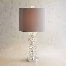 Stacked Crystal Ball Silver Table Lamp Pier 1 Imports Table Lamp Lamp Silver Table Lamps