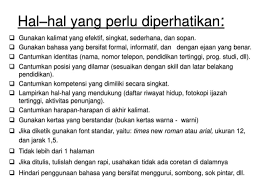 Tempat dan tanggal pembuatan surat, nomor surat, lampiran, hal, dan banyak lagi lainnya yang dibahas di artikel ini. Surat Lamaran Pekerjaan Ppt Download