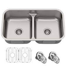 Kraus kbu28 instruction manual and user guide. Kraus Kbu32 Premier 32 Inch 16 Gauge Undermount 50 50 Double Bowl Kitchen Sink With Smart Low Divider Kitchen Sinks Double Bowl