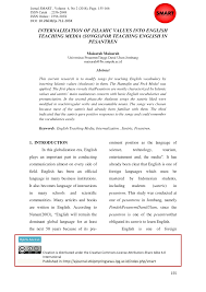 Every day, media cetak & online and thousands of other voices read, write, and share important stories on medium. Pdf Internalization Of Islamic Values Into English Teaching Media Songs For Teaching English In Pesantren