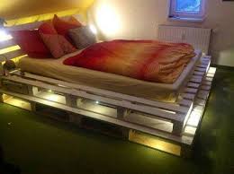 Pin By Helen Hambric On Pallet Ideas Pallet Bed With Lights Diy Pallet Bed Pallet Bed Frame
