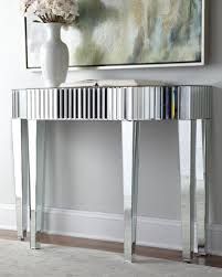 Toshie Mirrored Console Old Hollywood Glamour Sofa Table Ebay 646 Mirrored Console Table Glamour Living Room Hollywood Glam Living Room