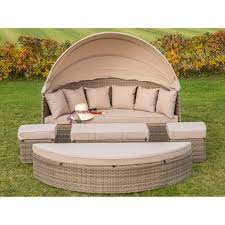 Kindergarten sonneninsel bestehend aus 5 standorten: Merxx Sonneninsel Riva 5 Teilig Polyrattan Naturgrau Kaufen Bei Obi