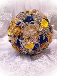 Check spelling or type a new query. Blue Yellow Bridal Brooch Bouquet Deposit On Custom Royal Blue Mustard Yellow Gold White Wedding Bli In 2021 Bridal Brooch Bouquet White Bridal Bouquet Brooch Bouquet