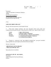 1 salinan surat tawaran 1 copy of offer letter. Surat Permohonan Lawatan Pas