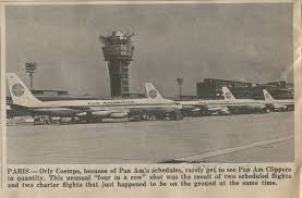 1966 Four 707s At Ory Paris Pan American Pan Am Boeing 707