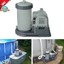 Cartridge Filter Pump For Above Ground Pools 2500 Gph Double Insulated W Timer Intex Intex Pool Filters Timer