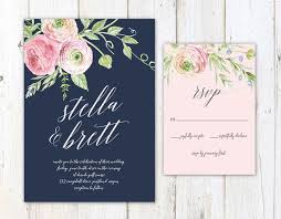 Pin By Modern Wedding Collections On Photoshop Navy Wedding Invitations Rose Wedding Invitations Floral Wedding Invitations