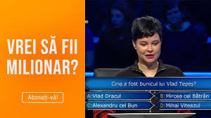 We did not find results for: Vrei Sa Fii Milionar 03 06 2019 Cine A Fost Bunicul Lui Vlad Tepes Intrebare Dificia Youtube