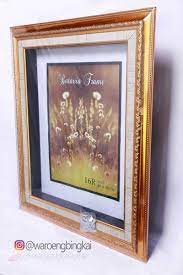 Jual bingkai foto jakarta taggerang, pigura foto minimalis untuk souvenir pernikahan dan acara kantor. Jual Terlaris Frame Bingkai Mahar Scrapbook 16r 40x50 Cm Type M13 Gold Uki Di Lapak Jaya Mandiri Bukalapak