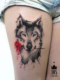 Wolf Rose Tattoo Tattoos Wolf Tattoos For Women Sleeve Tattoos